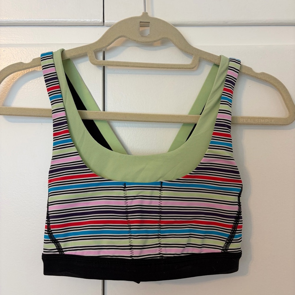 Lululemon SE Seawheeze Multicolor Run Stuff Your Sports Bra
